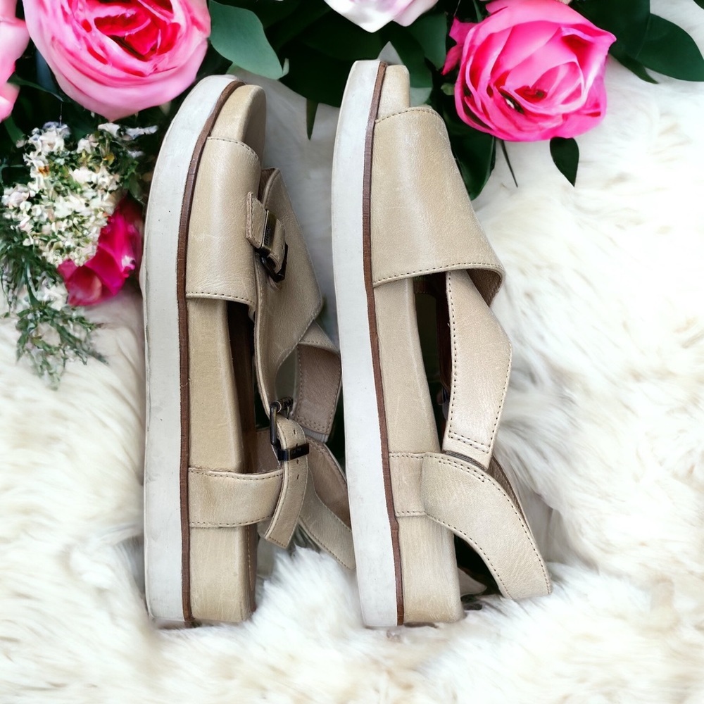 BUSSOLA Real Leather open toe sandals - Picture 5 of 11